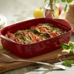 Emile Henry Gratinform Ultime Rechteckig In Granatapfel 42,5 X 28 X 8,5 Cm -Kitchenaid Shop EH 965X Amb Ultime PlatRectangle RectangularDish TianLegumes VeggieTian H 3