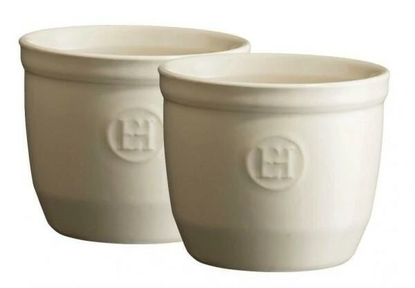 Emile Henry Töpfchen Nr. 8 In Ton, 2er Set 1 Emile Henry Töpfchen Nr. 8 In Ton, 2er Set