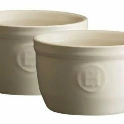 Emile Henry Töpfchen Nr. 9 In Ton, 2er Set