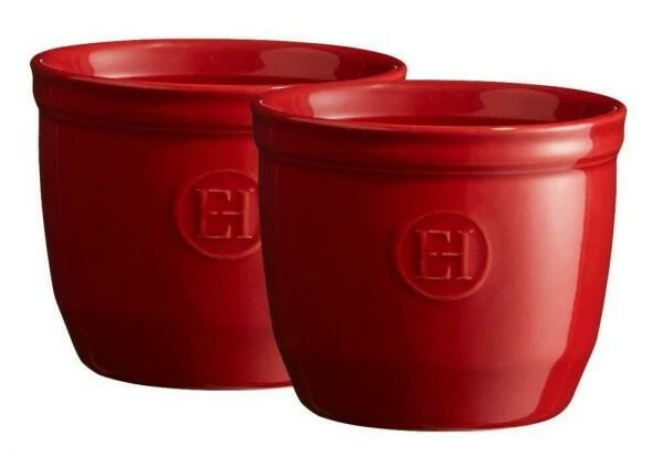 Emile Henry Töpfchen Nr. 8 In Granatapfel, 2er Set 1 Emile Henry Töpfchen Nr. 8 In Granatapfel, 2er Set
