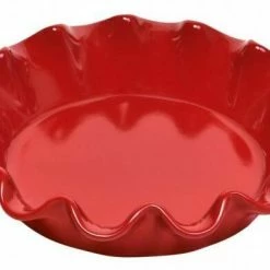Emile Henry Pie Dish Mit Wellenrand In Granatapfel