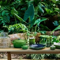 Le Creuset Auflaufform Tradition, Rechteckig In Bamboo Green 14 X 19 Cm / 1,1 Liter -Kitchenaid Shop LC 20201221 UK LS YC BAMBOOCOLL2021 143 copy