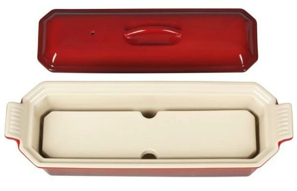 Le Creuset Pastetenform Aus Steinzeug In Kirschrot 32 X 11 Cm/ 1,3 Liter 2 Le Creuset Pastetenform Aus Steinzeug In Kirschrot 32 X 11 Cm/ 1,3 Liter – Bild 2