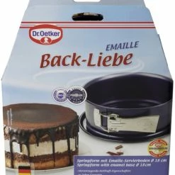 Dr. Oetker Springform Mit Emaille-Servierboden Back-Liebe 18 Cm 8 Dr. Oetker Springform Mit Emaille-Servierboden Back-Liebe 18 Cm -Kitchenaid Shop PACK 1104 0