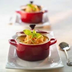 Le Creuset Mini Cocotte In Ofenrot -Kitchenaid Shop Poterie 12 l