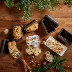 Lurch Flexiform Mini Stollen 6er Set 3 Lurch Flexiform Mini Stollen 6er Set -Kitchenaid Shop RS2118 85077 FF Mini Stollen 6er Set braun neu