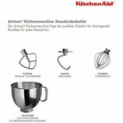 KitchenAid Küchenmaschine ARTISAN 175PS In Onyx Schwarz , 4,8 L -Kitchenaid Shop Standardzubehoer 2