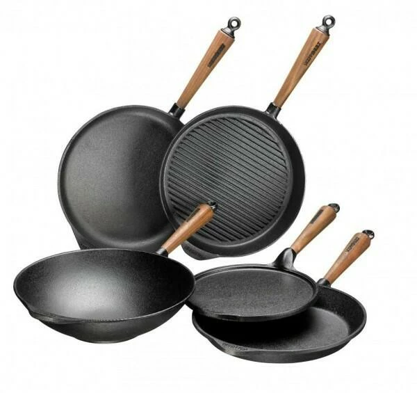 Skeppshult Pfannkuchenpfanne Mit Walnussgriff 2 Skeppshult Pfannkuchenpfanne Mit Walnussgriff – Bild 2