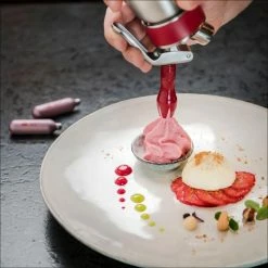 ISi Einweg-Sahnekapseln, 50er Packung -Kitchenaid Shop himbeer espuma spargelpannacotta 1