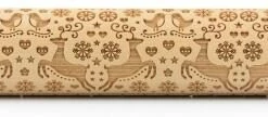 Folkroll Teigrolle Rentier Weihnacht Groß, 43 Cm