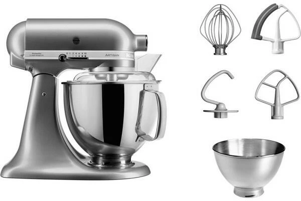 KitchenAid Küchenmaschine ARTISAN 175PS In Kontur Silber, 4,8 L 1 KitchenAid Küchenmaschine ARTISAN 175PS In Kontur Silber, 4,8 L